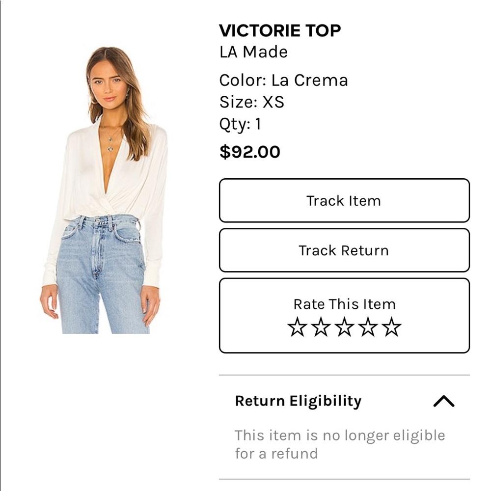 Cute white top in size XS. Have never worn.